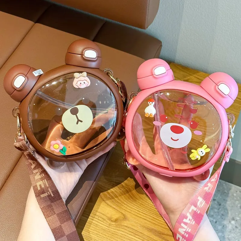 Kawaii Double Sided Bear Pastel Bottle(750ml)   AD21095