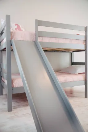 Kinsley Gray Wooden Bunk Bed with Slide