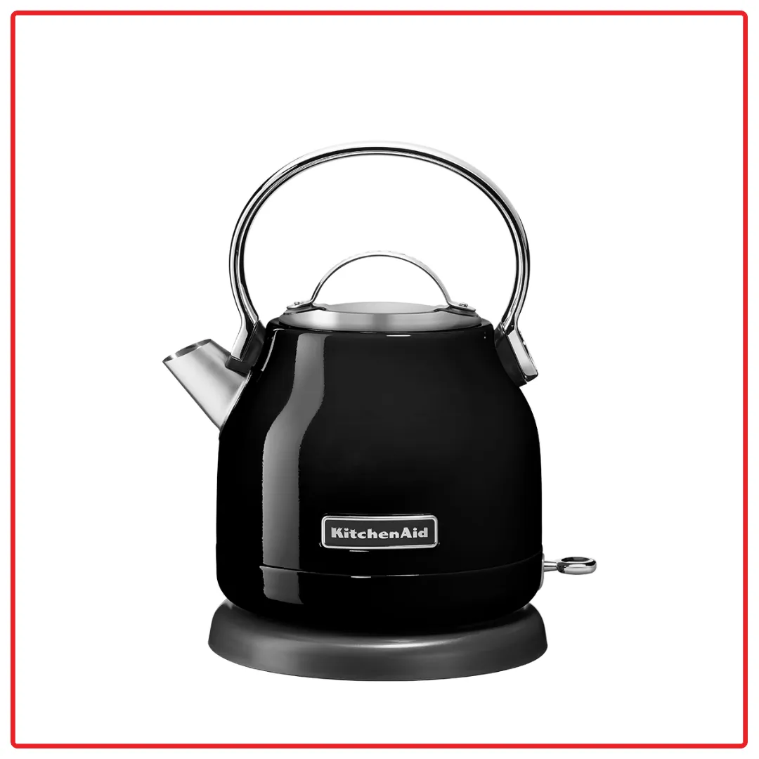 KitchenAid 5KEK1222BOB (Onyx Black) 1.25L Stylish & Compact Design Electric Kettle