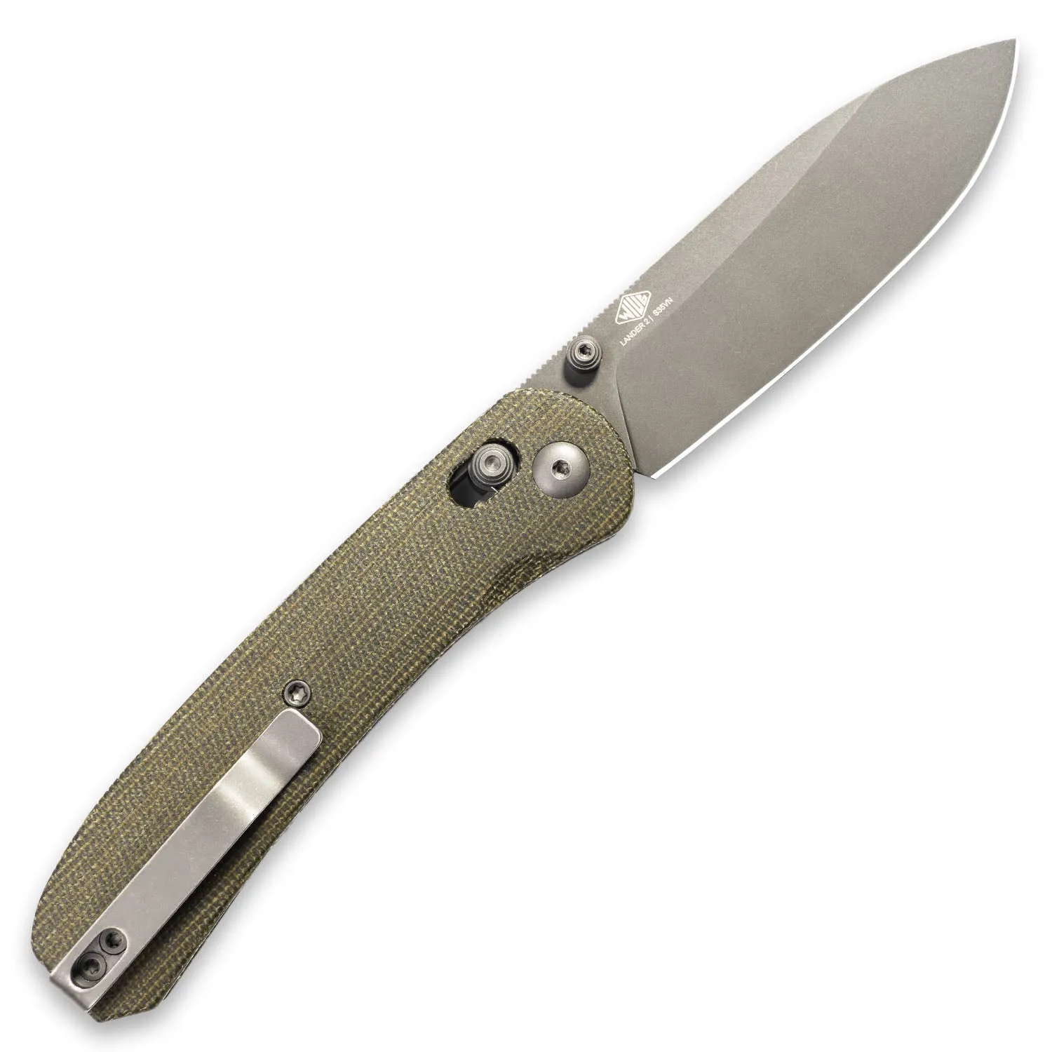 Lander 2 Pocket Knife - Moondust Micarta - Clutch Lock