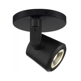 LED Tape Back Monopoint Head 12W 3000K 1000 Lumens, 36°, Black