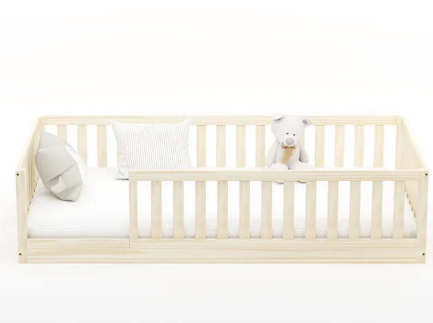 Levi Montessori Floor Bed with Rails