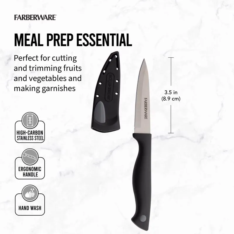 Lifetime Brands Farberware 3.5 in. L Stainless Steel Paring Knife 2 pc