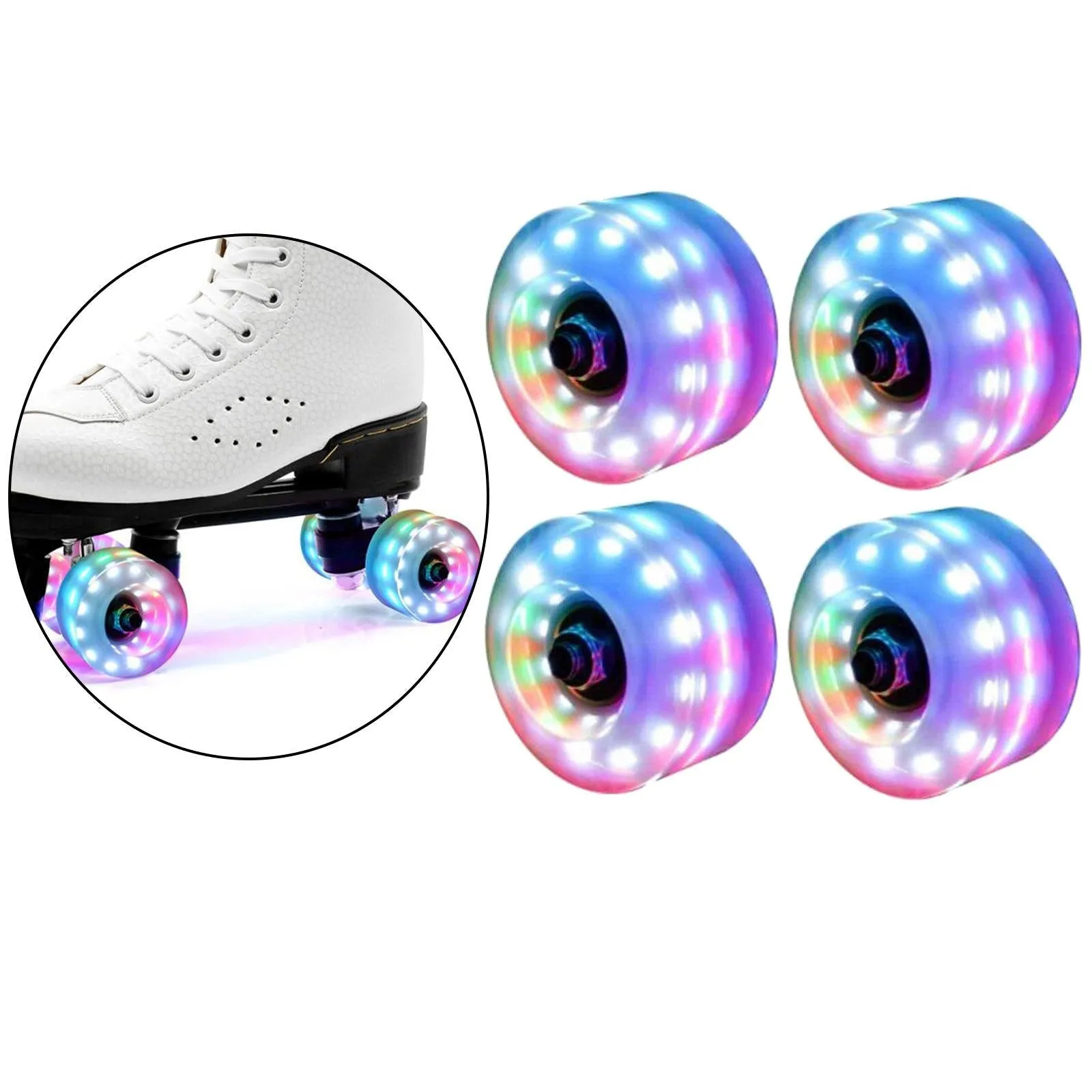 Light Up Roller Skate Wheels/ roller skate light up wheels/Glow Light Up LED Roller Skate Wheels