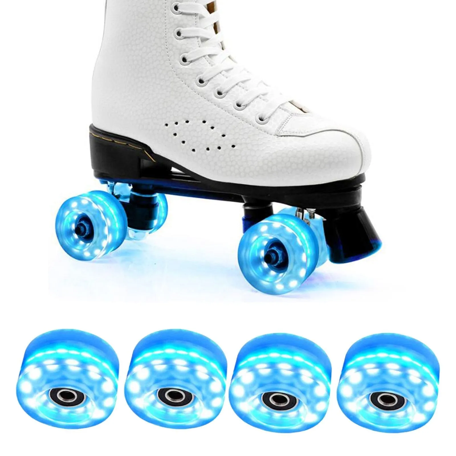 Light Up Roller Skate Wheels/ roller skate light up wheels/Glow Light Up LED Roller Skate Wheels