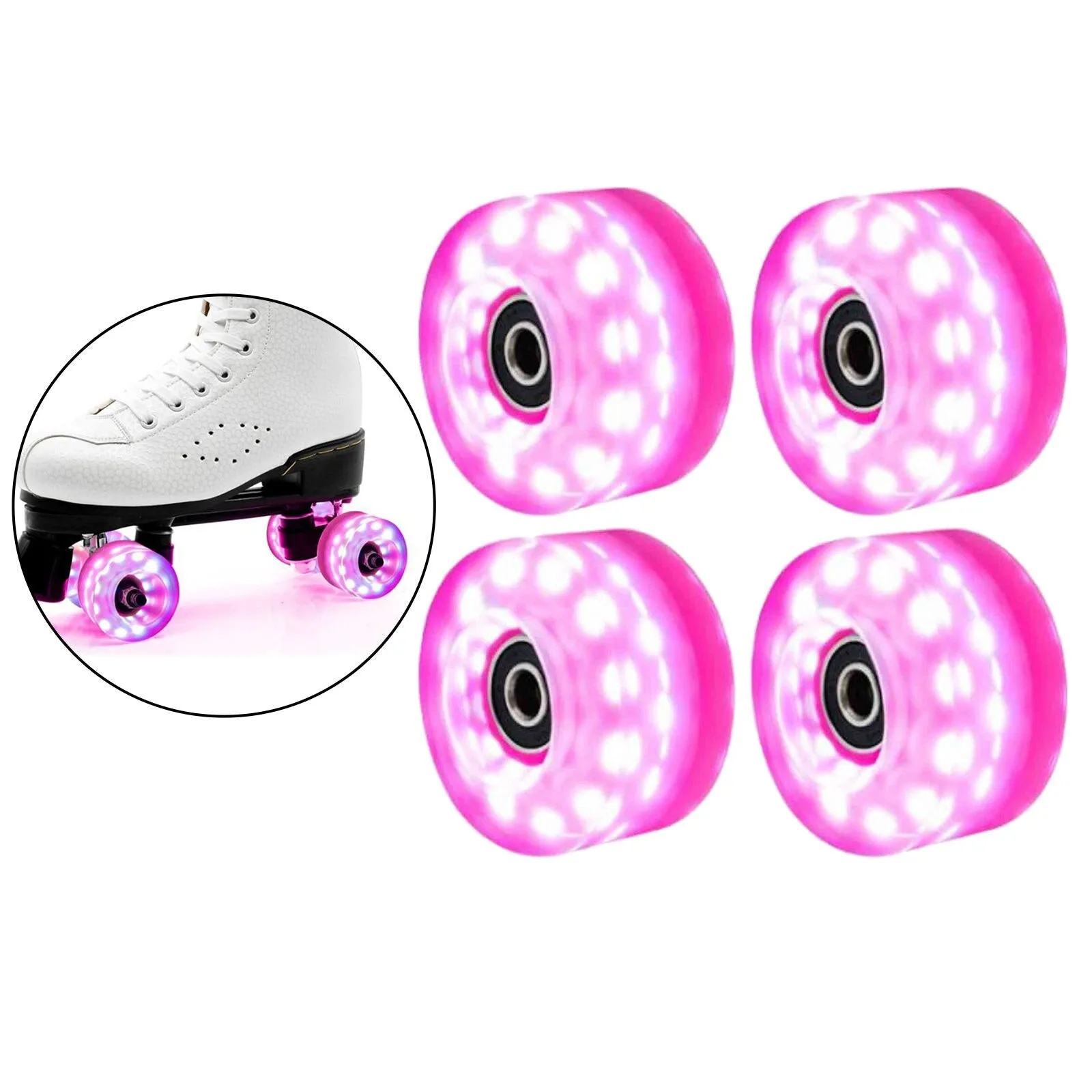 Light Up Roller Skate Wheels/ roller skate light up wheels/Glow Light Up LED Roller Skate Wheels