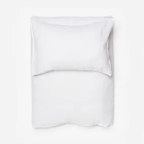 linen bed sheets - linus - white