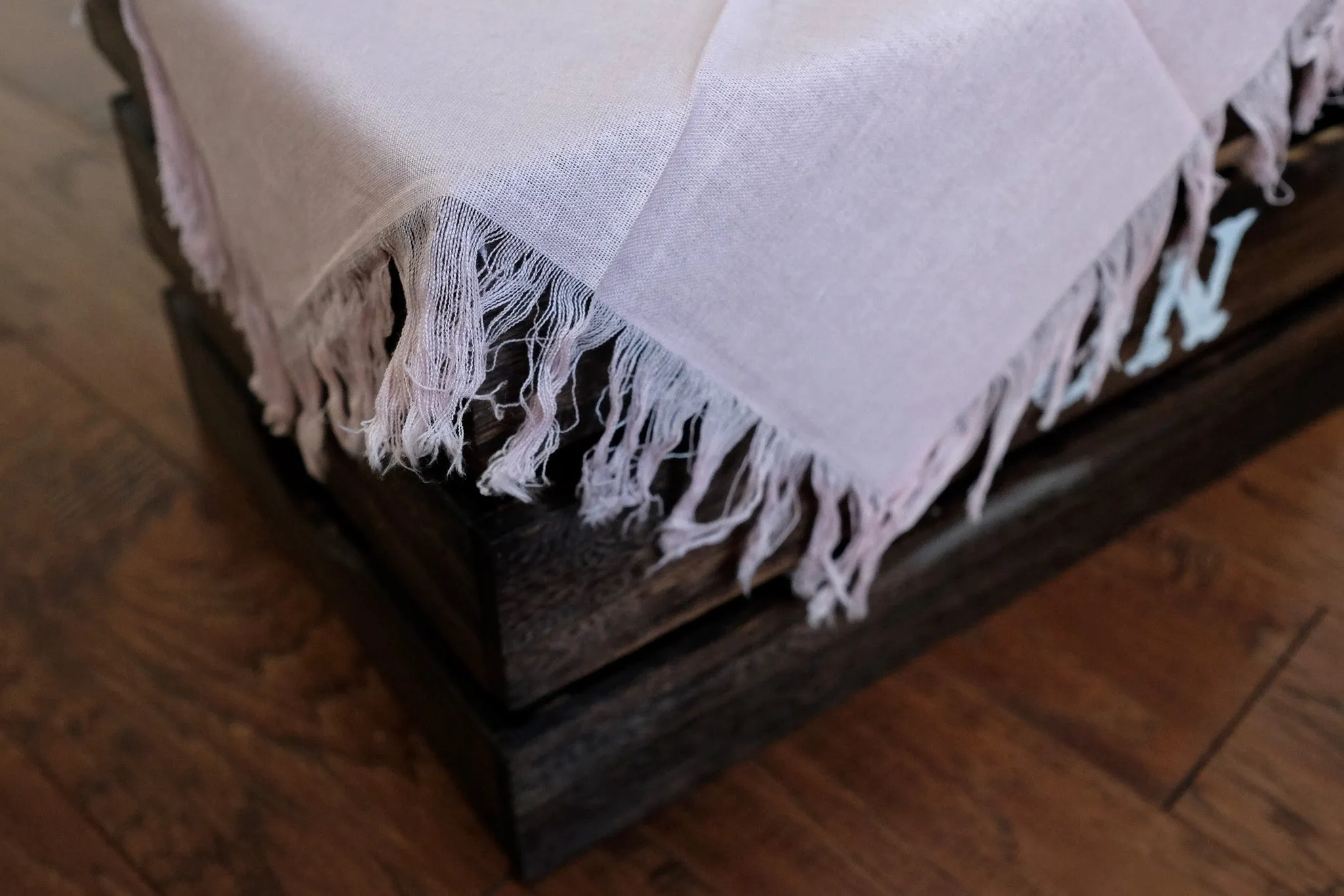 Linen Blanket - Baby Pink