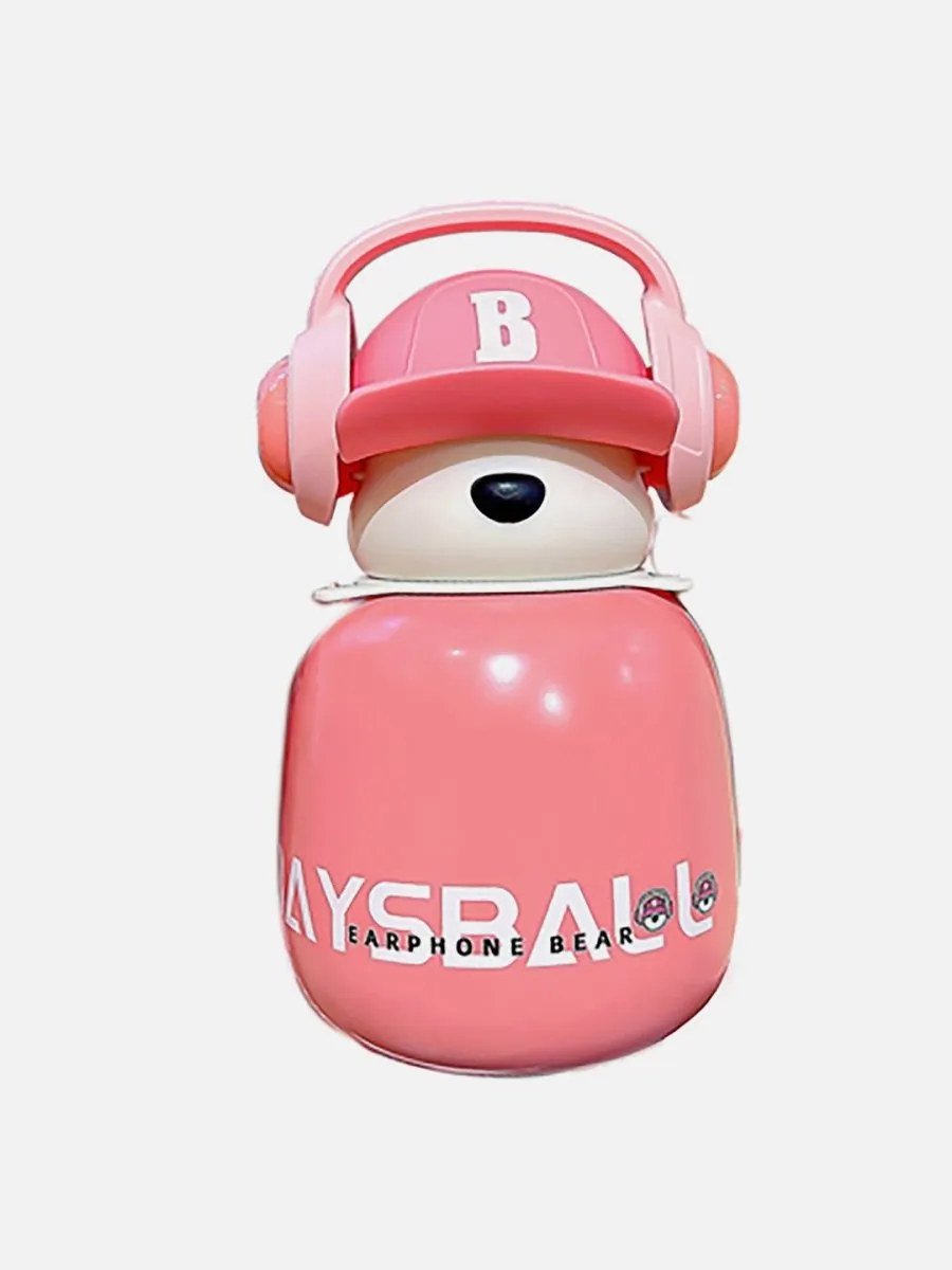 Little Surprise Box Baseball Bear Kids Water Bottle