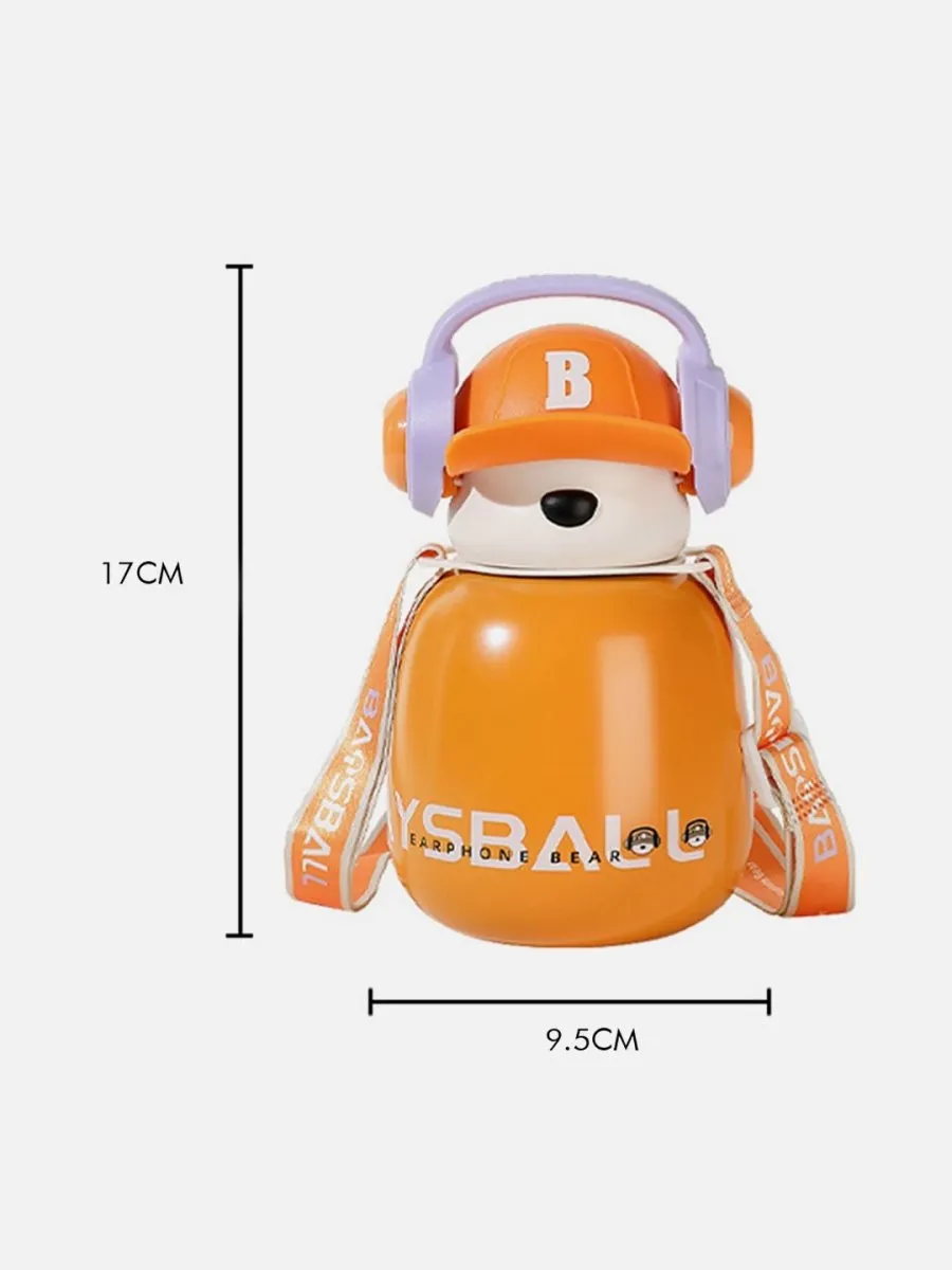 Little Surprise Box Baseball Bear Kids Water Bottle