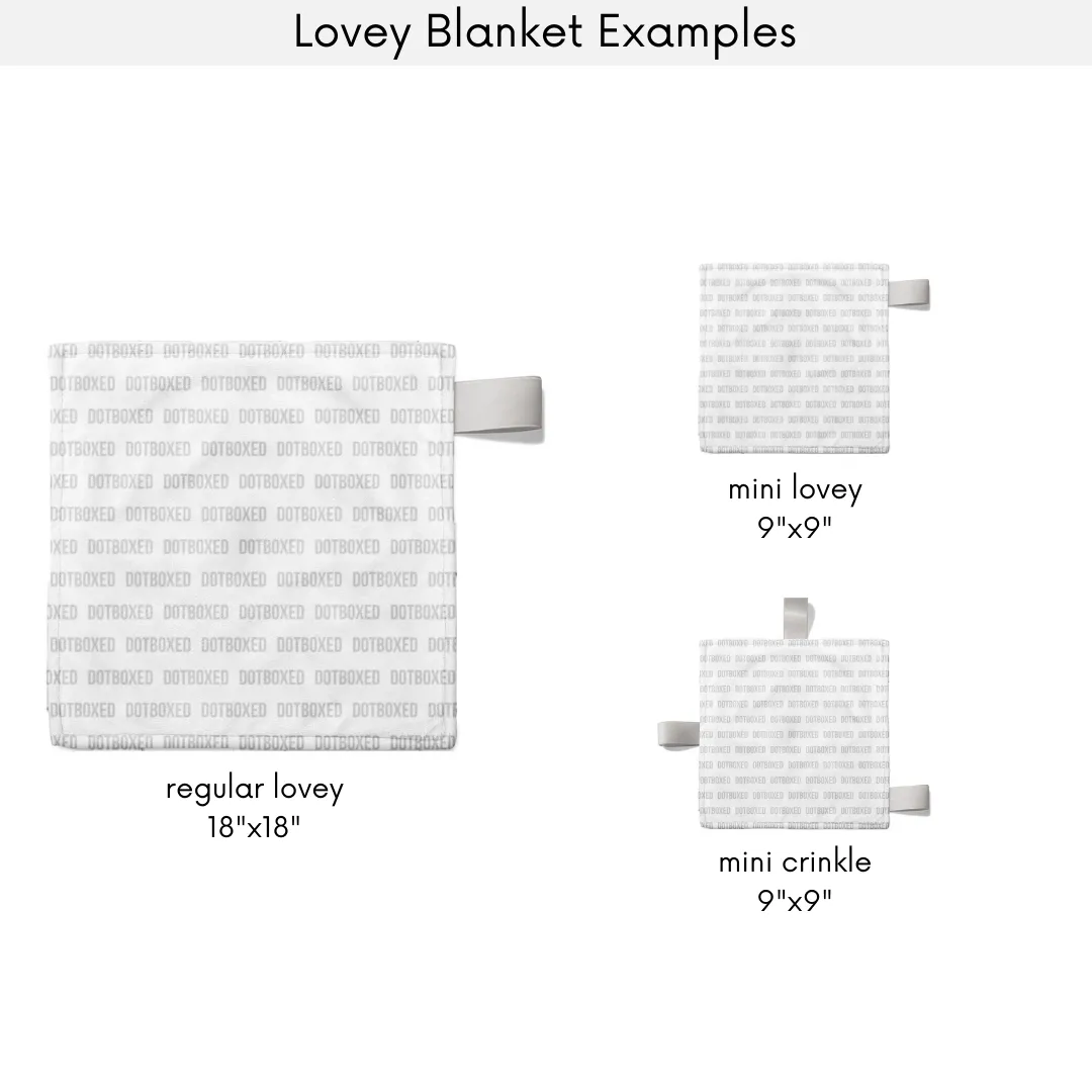 Lovey Blanket -  Easter Dogs on Neutral