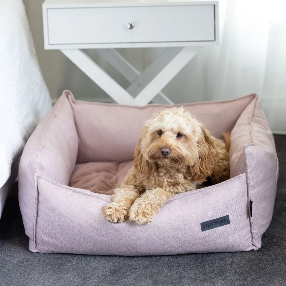 Luxe Trim Pink High Side Bed with Removable Parts