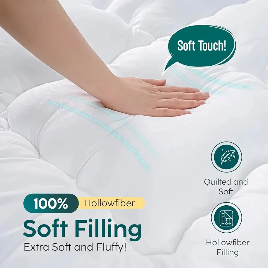 Luxury Premium Mattress Topper - White