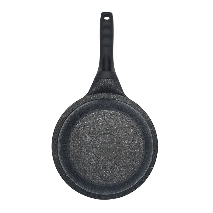 Marble Frying Pans, VENICE Pots & Lids 9 PCS Set