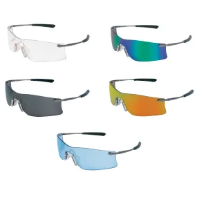 MCR Crews Rubicon Safety Glasses / Sunglasses, Metal Frame and Soft Gel Nosepiece, ANSI Z87.1