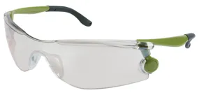 MCR Safety Mantis Green Temples I/O Clear Mirr Lens