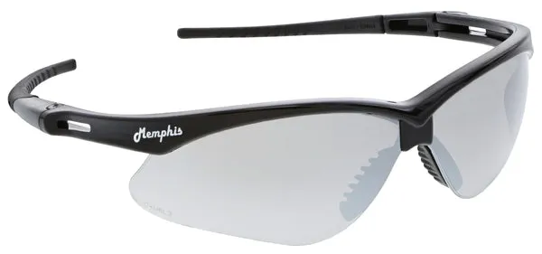 MCR Safety Memphis MP1 Black Frame, Silver Mirror