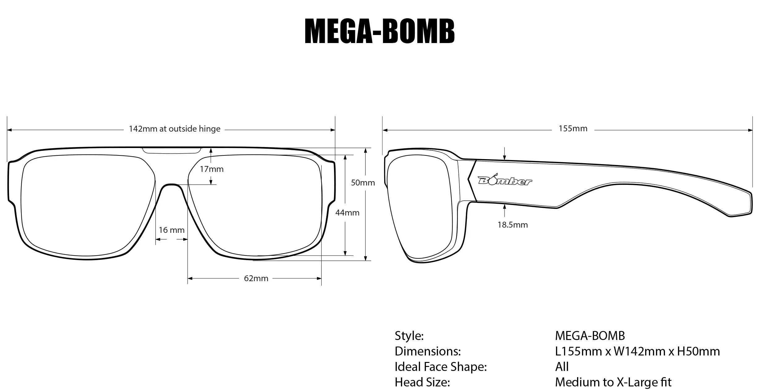 MEGA Safety - Bifocals Smoke