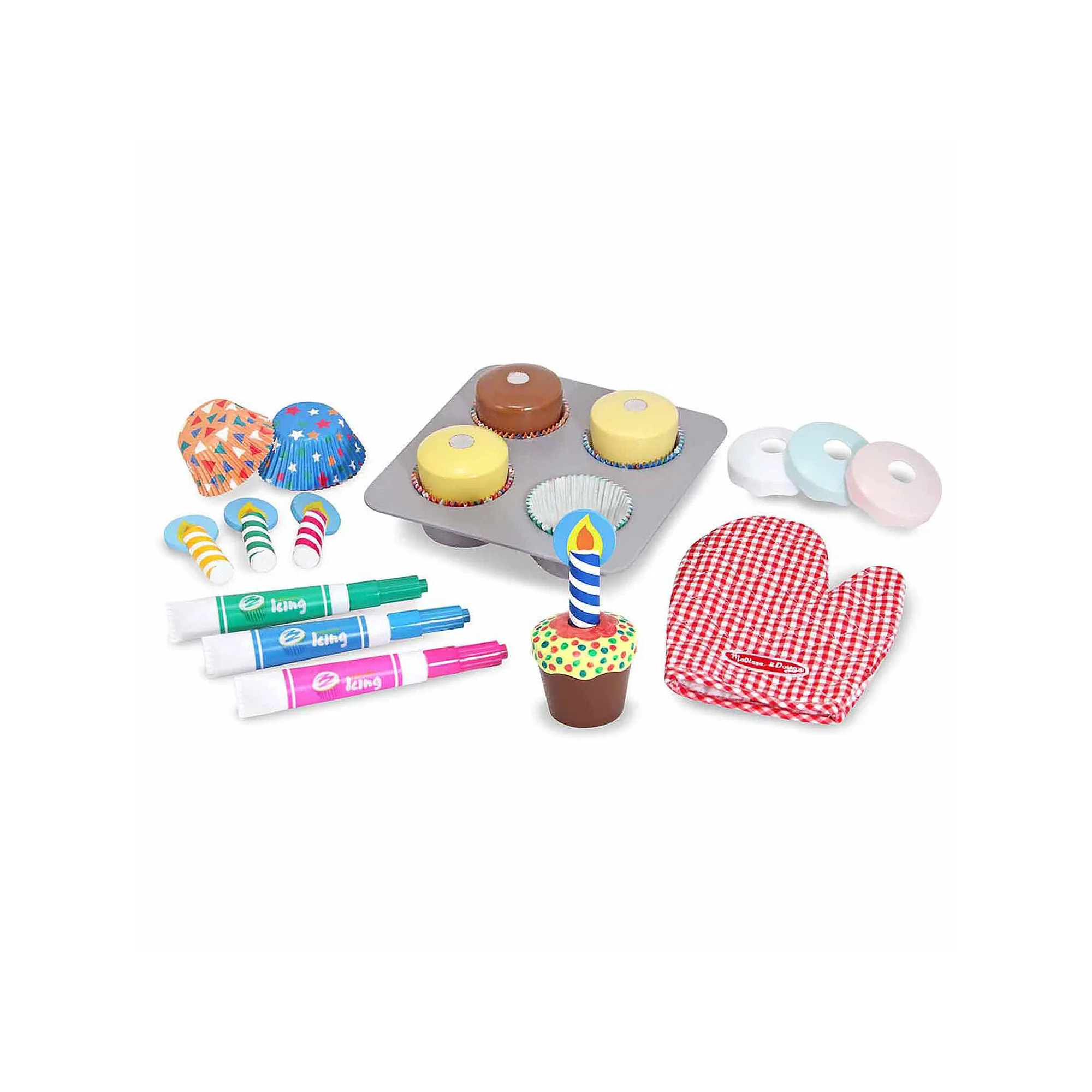 Melissa & Doug Bake and Decorate Cupcake Set