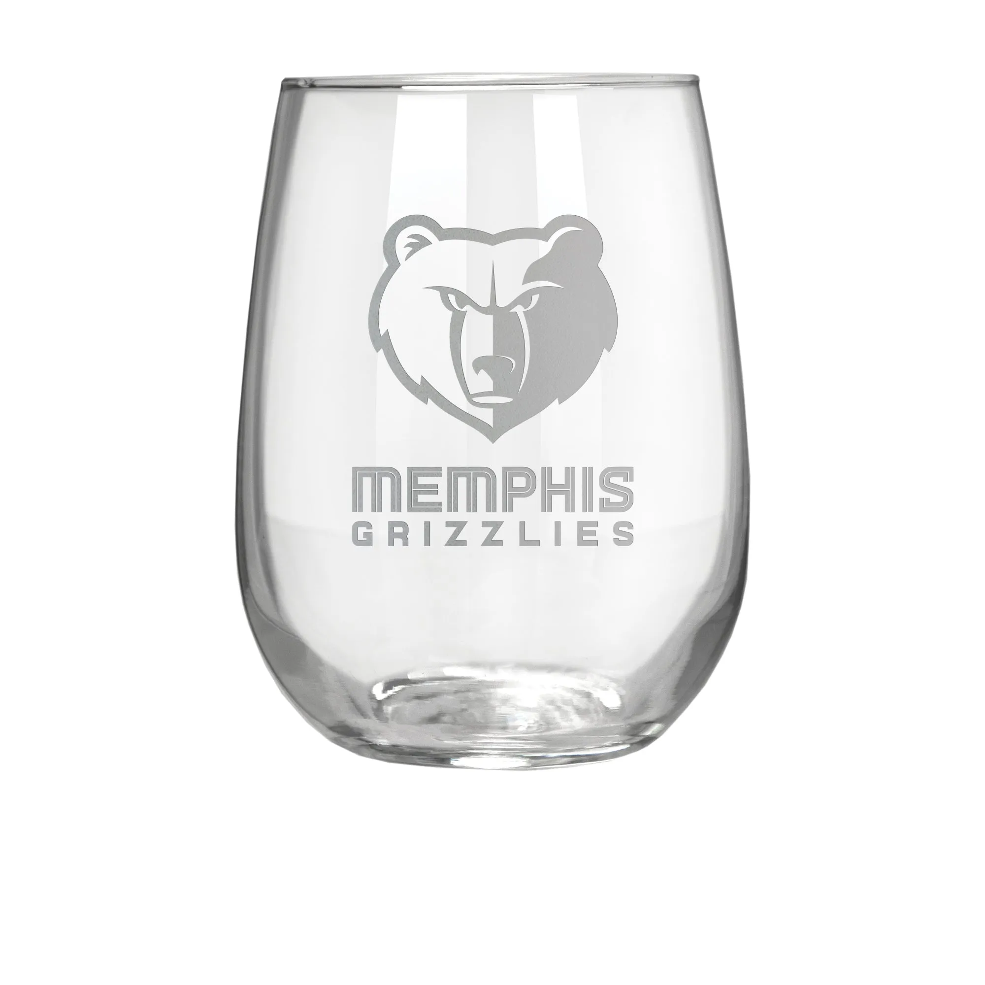 Memphis Grizzlies 17 oz. Stemless Wine Glass