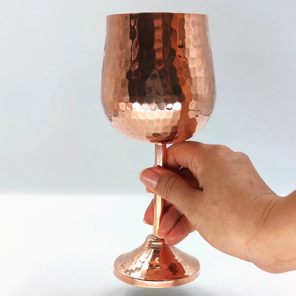 Mexican Copper 15 oz. (Set of 4) Wine Glass