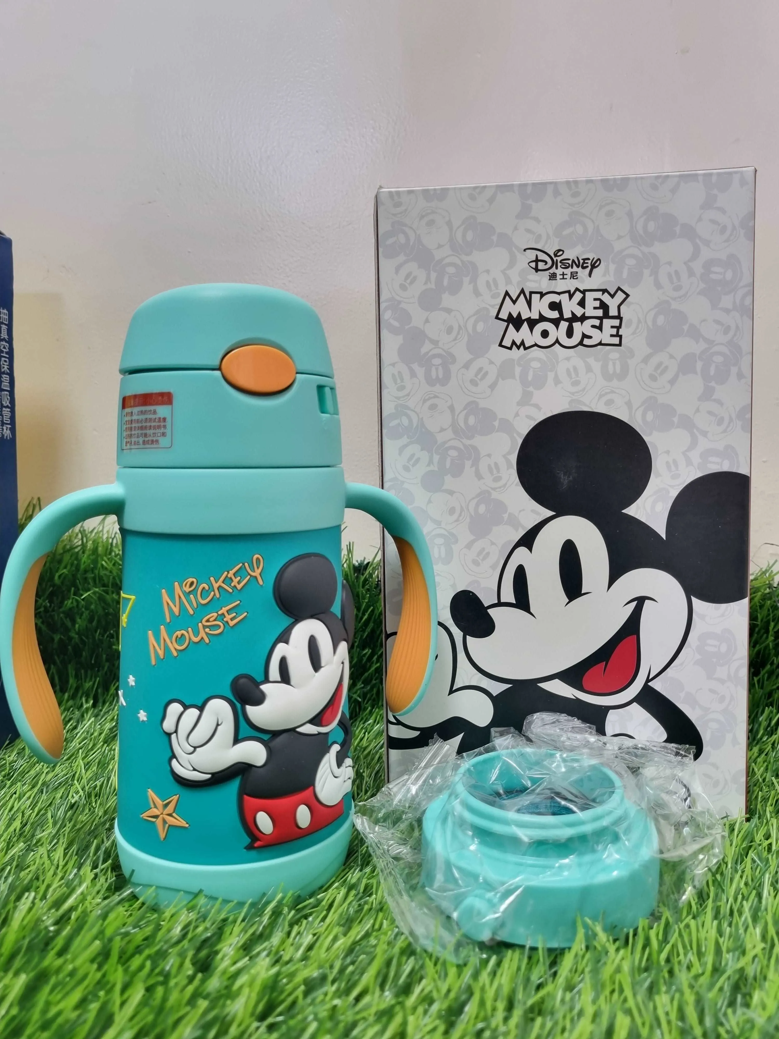 Mickey Mouse Water Bottle, Cartoon Kids Thermos Cup 316 Stainless Steel 350 ML