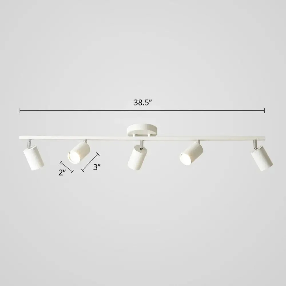 Modern Metal Tube Track Lamp - Ceiling Spotlight for Clothing Store