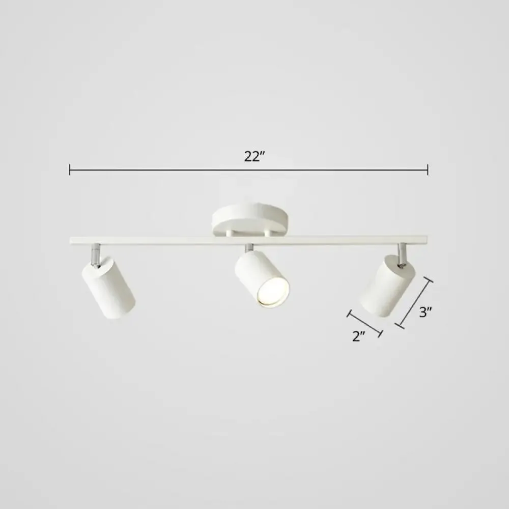 Modern Metal Tube Track Lamp - Ceiling Spotlight for Clothing Store