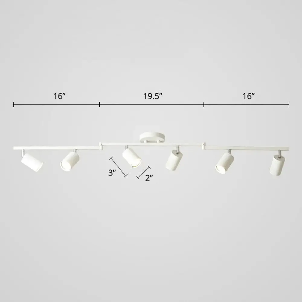 Modern Metal Tube Track Lamp - Ceiling Spotlight for Clothing Store