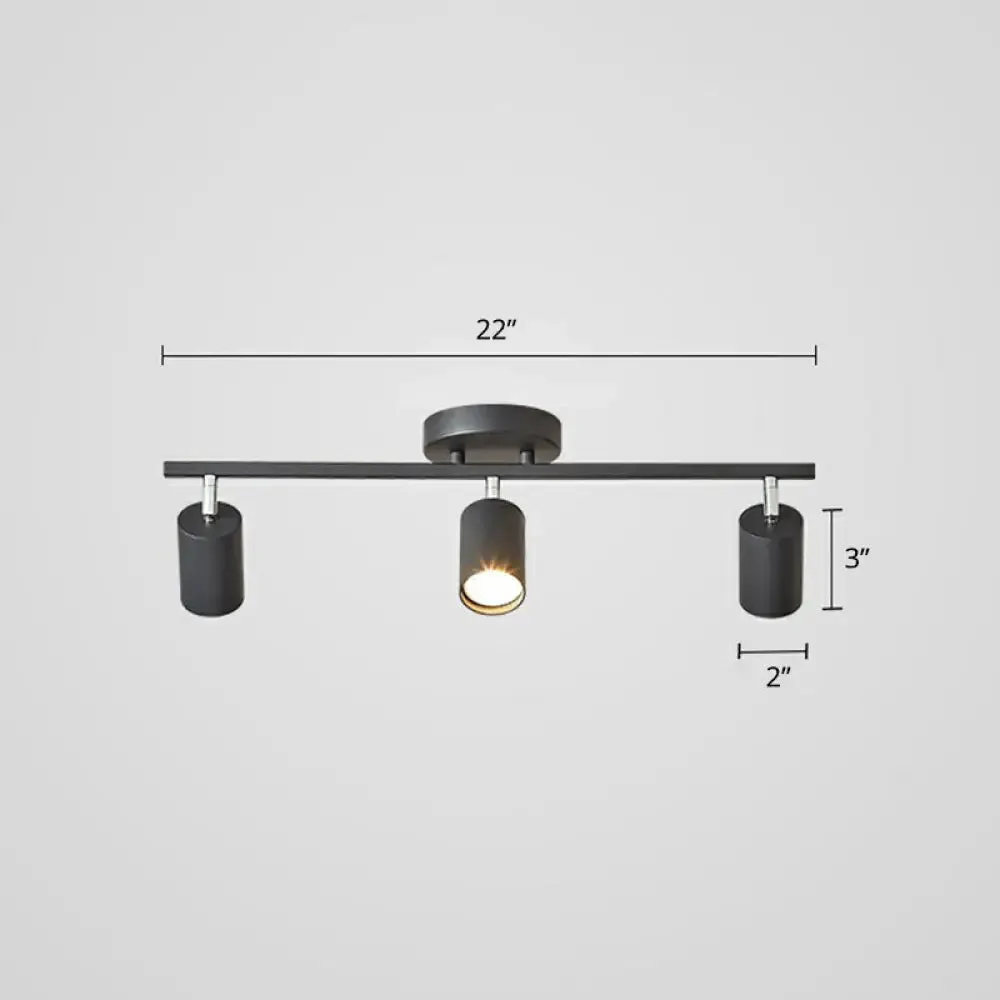 Modern Metal Tube Track Lamp - Ceiling Spotlight for Clothing Store