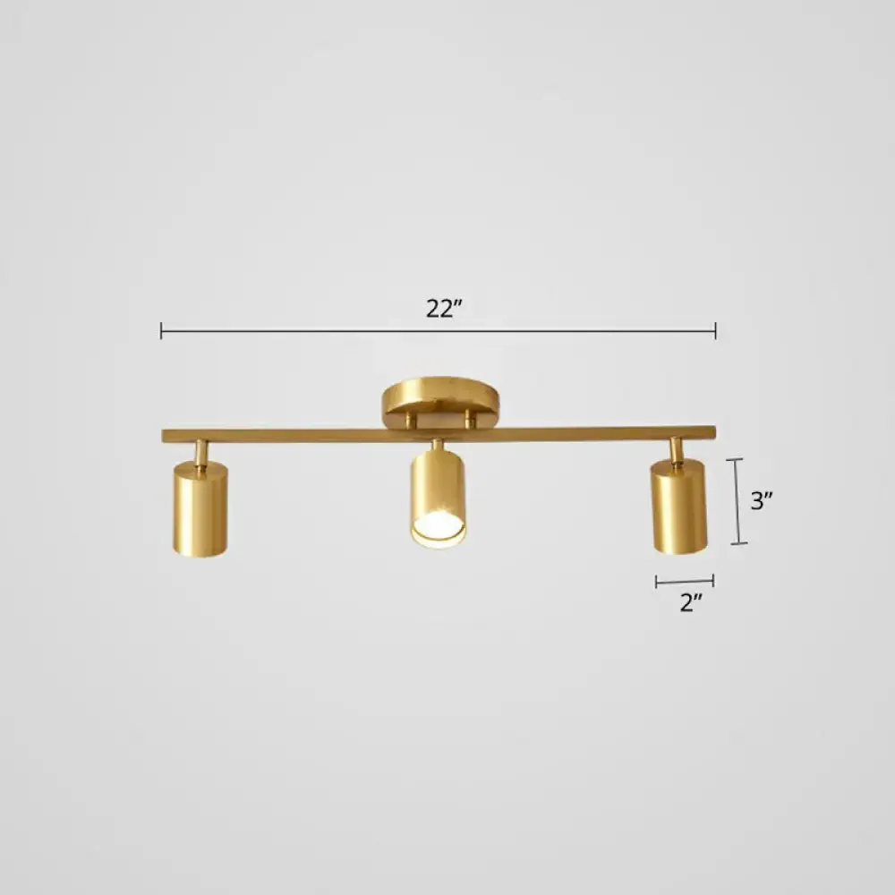 Modern Metal Tube Track Lamp - Ceiling Spotlight for Clothing Store