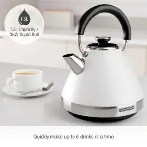 Morphy Richards 1.5L Venture Pyramid Kettle White | 100134