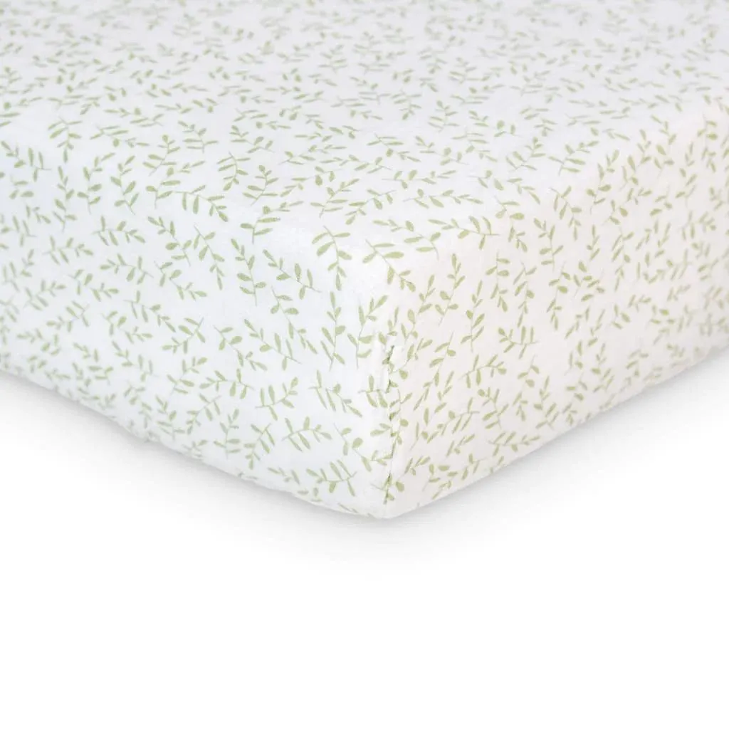 Muslin Crib Sheet - Greenery