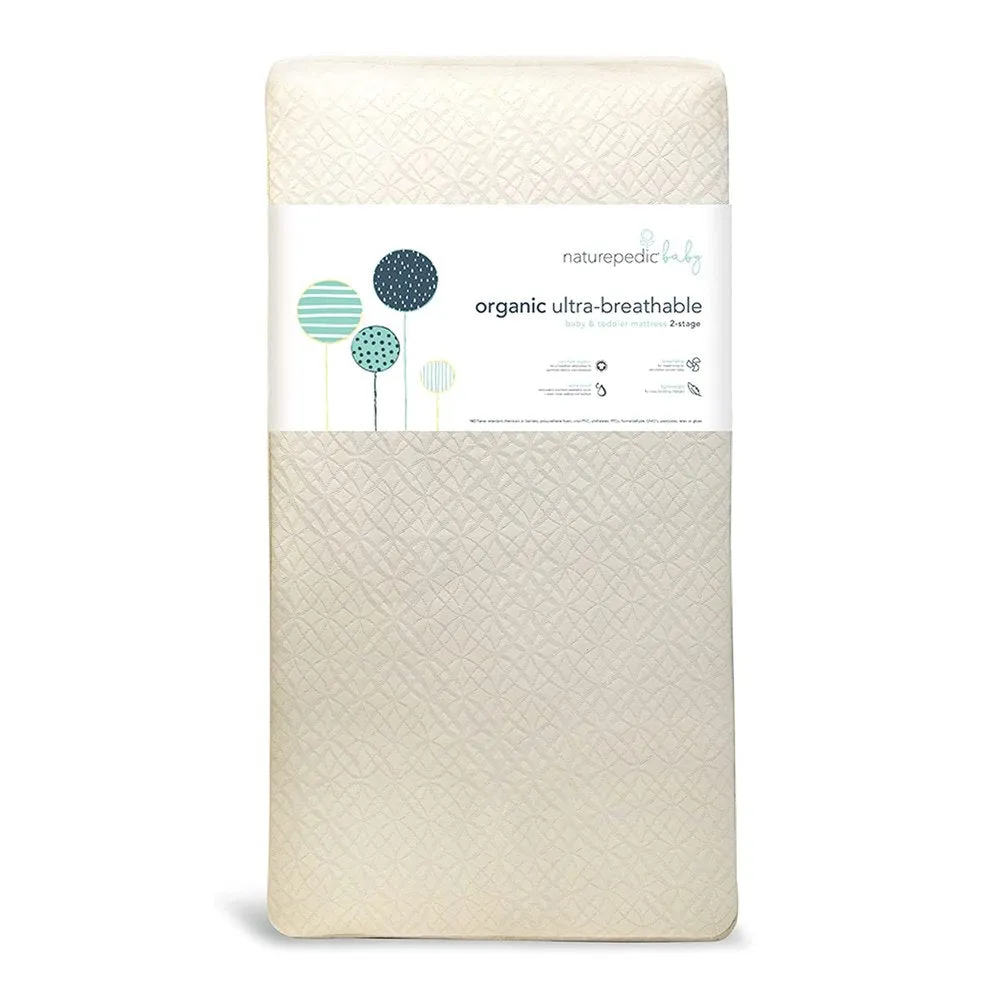 Naturepedic 2-Stage Organic Breathable Ultra Baby Crib Mattress