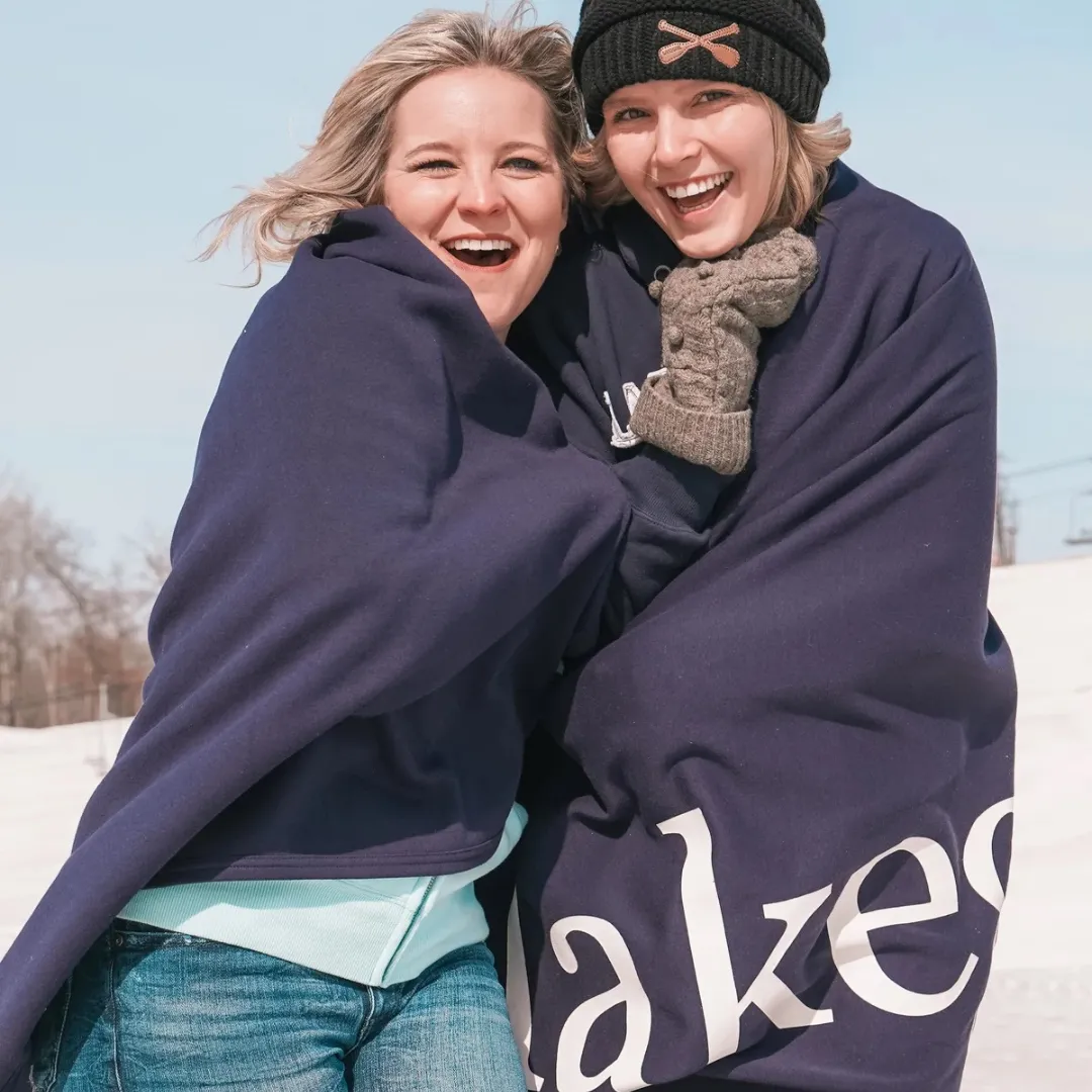 Navy Fleece Blanket