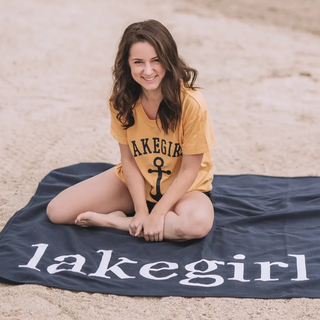 Navy Fleece Blanket