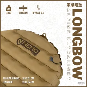 Nemo Longbow Alpine Ultralight Insulated Sleeping Pad 超輕隔熱睡墊