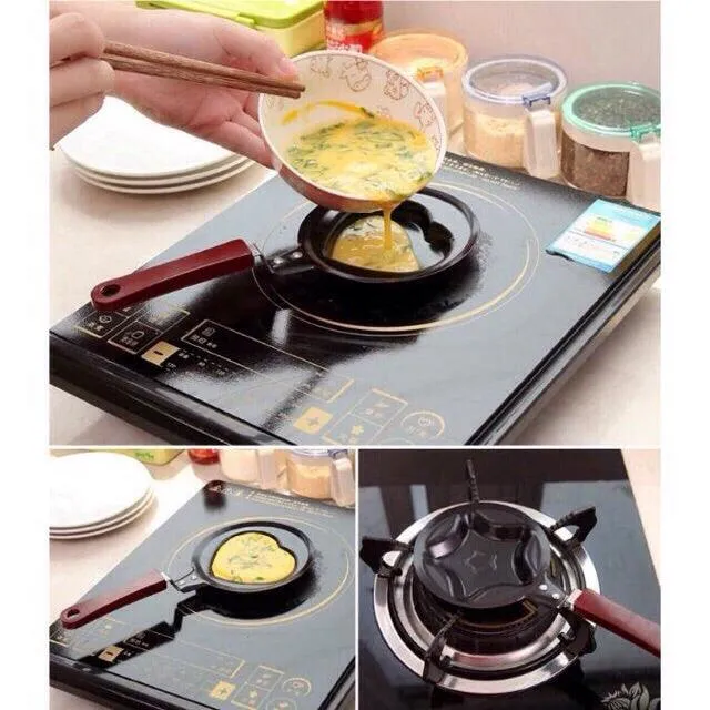 Non-Stick Flower-Shaped Mini Frying Pan