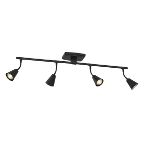 Open Box Hudson 32" 4-Light LED Fixed Track Light, Matte Black