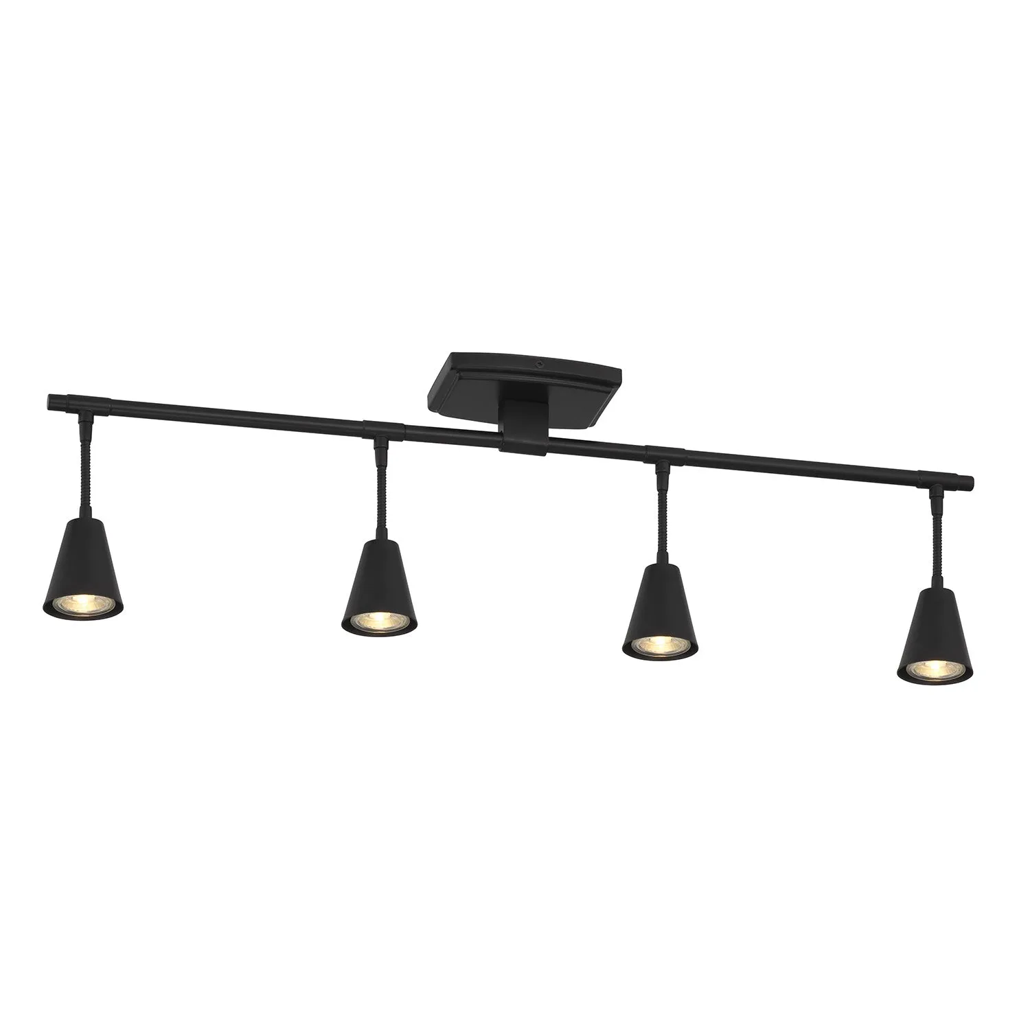 Open Box Hudson 32" 4-Light LED Fixed Track Light, Matte Black