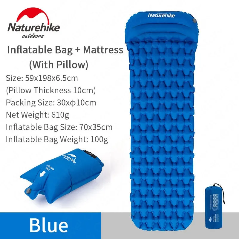 Outdoor Camping Mat Inflatable Bag Inflatable Tent Sleeping Pad Ultralight Portable Picnic Air Mat