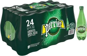 Perrier Sparkling Natural Mineral Water 24x500ml