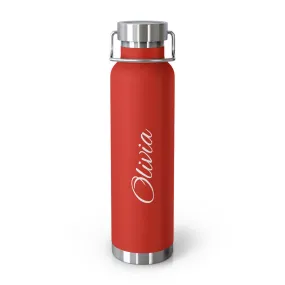 Personalized Water Bottle - Script Lettering