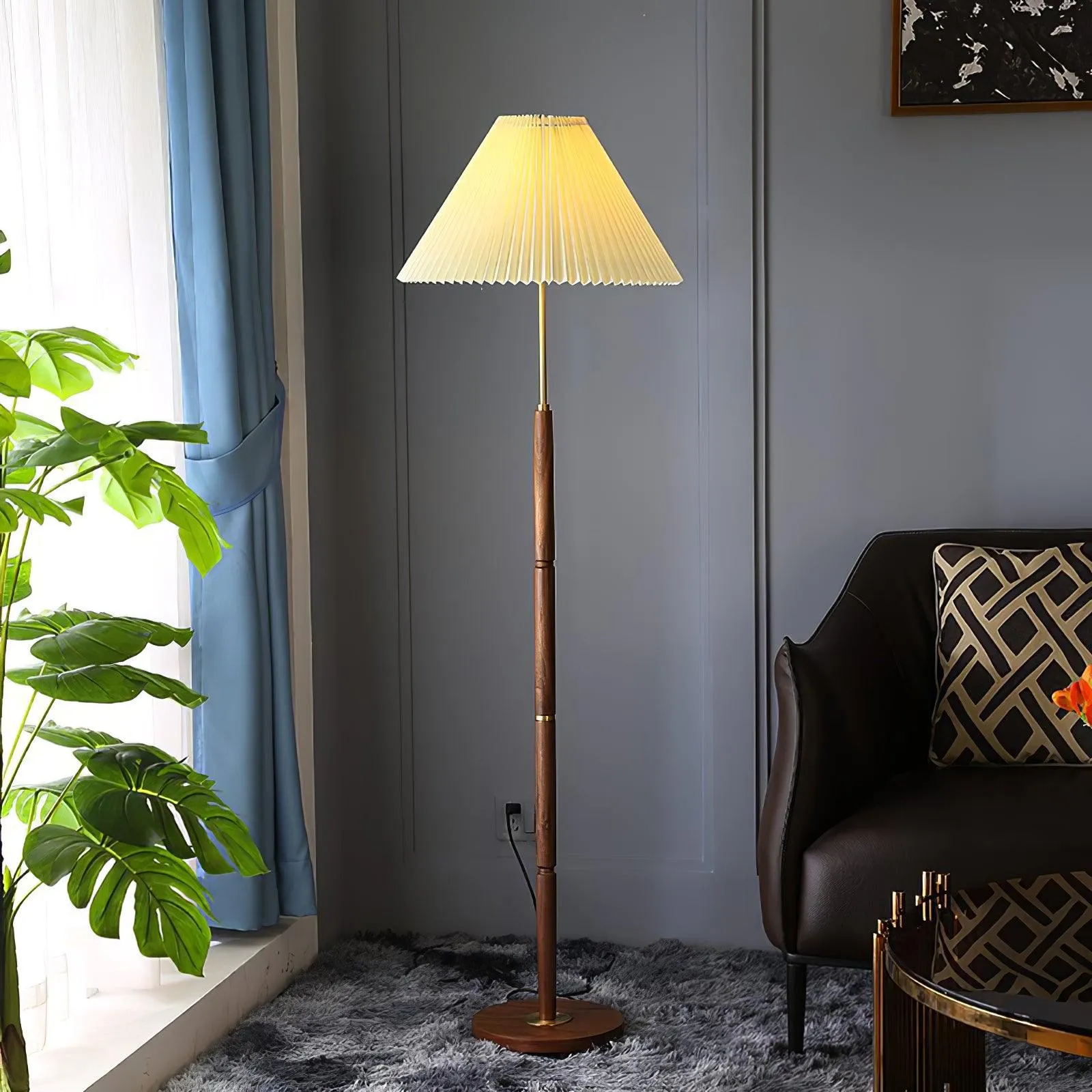 Pleated Floor Lamp