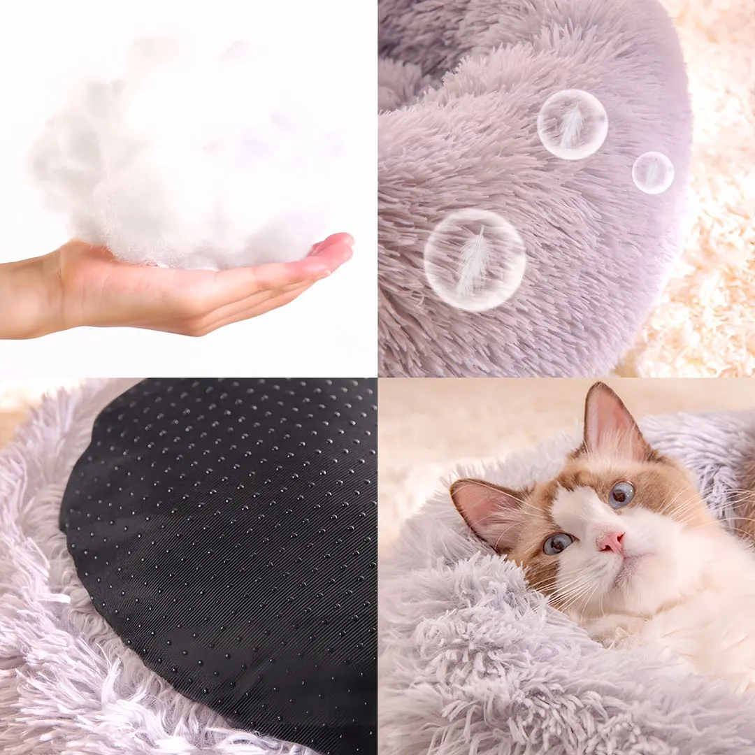 Plush Nest Cat Bed Dog Bed Pet Calming Bed