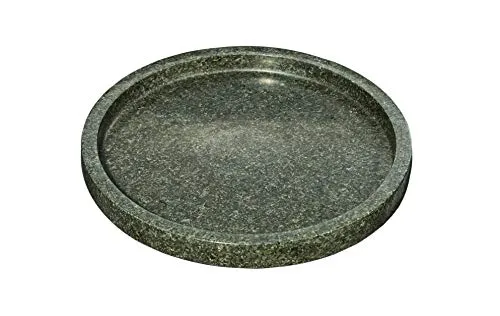 Premium Natural Stone Granite Round Cutting, Serving and Cheese Tray Board | 12" X 12"