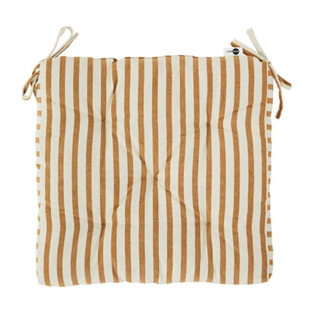 Printed Cotton Chair Pad Striped -> Pre-order