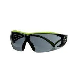 Protective Glasses - 3M SecureFit Protective Eyewear 400 Series, Gray Anti-Fog Lens, Green/Black, SF402XAF-GRN