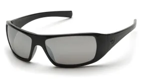 Pyramex SB5670D Goliath Black Safety Glasses W/ Silver Mirror Lens (12 each)