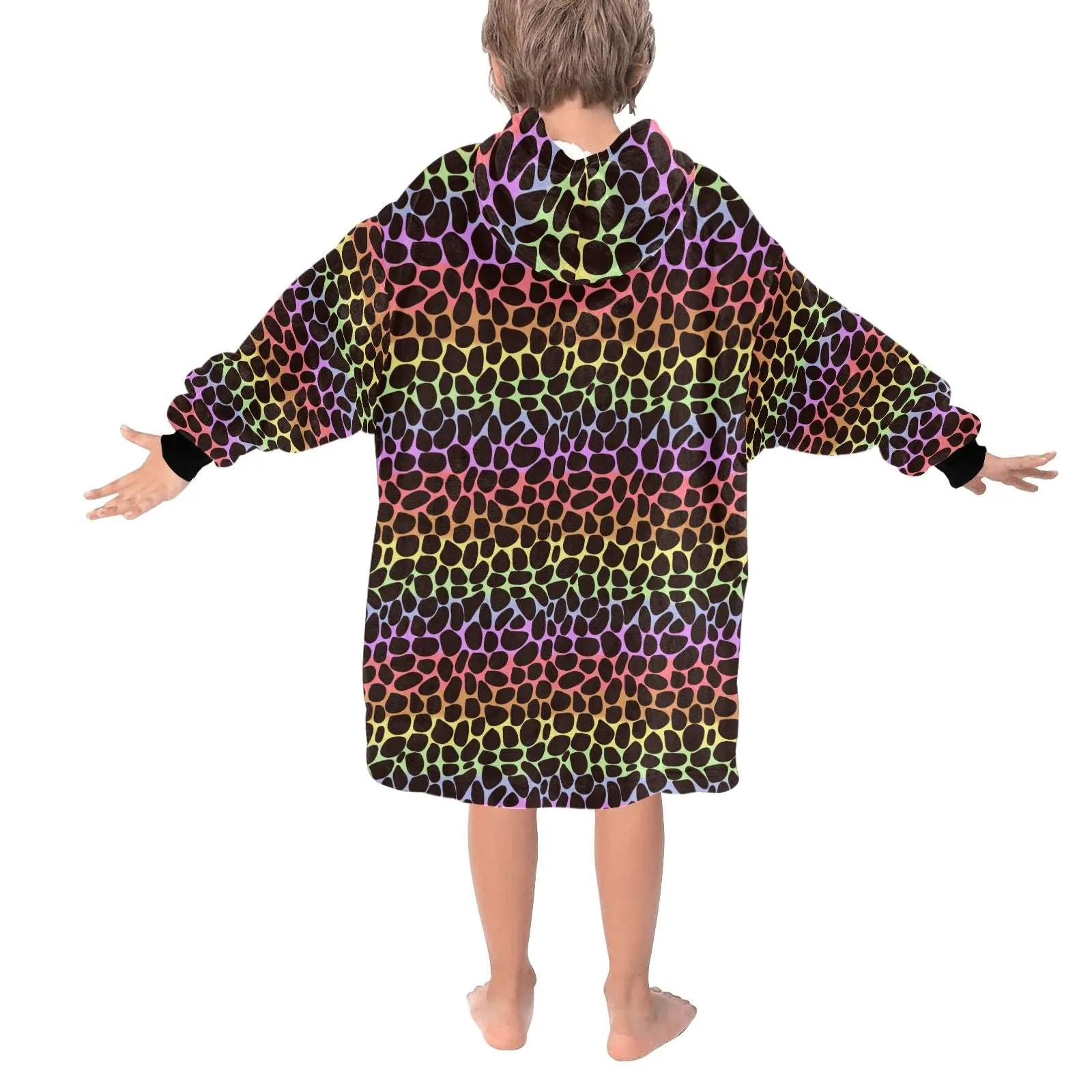 Rainbow Roar - Hooded Blanket